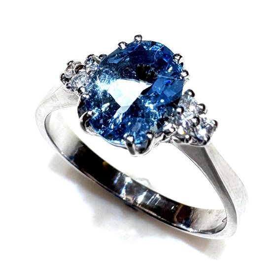 Ringe Sommer Gioielli Dame CLASSICI in Weißgold Acquamarina 1.62 Ct ACQ 1.62 DIA 0.06 G/VS - ACQ 1.62 DIA 0.06 G/VS